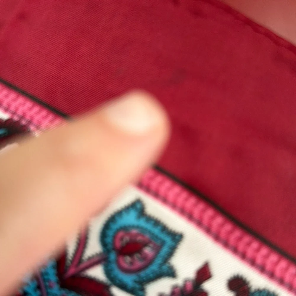 Morsly Vintage Paisley Square‎ Scarf Womens Red Cottagecore Classic Dark Japan
